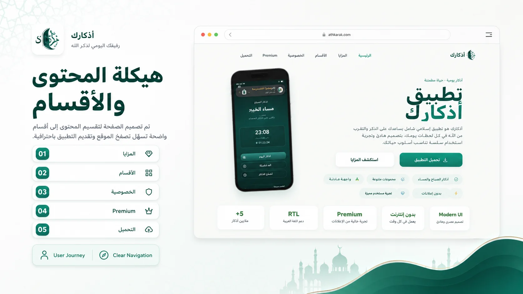 Athkark privacy policy page